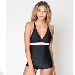 Seea San- O black one piece swimsuit small